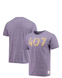 Retro Brand Original Heathered Purple Orlando City Sc Area Code Tri Blend T Shirt In Heather Purple At Nordstrom