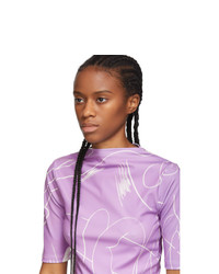 Danielle Cathari Purple Emblazoned T Shirt