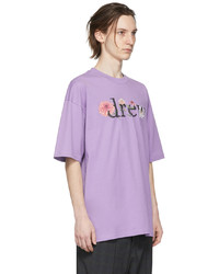 drew house Purple Floral Drew T Shirt