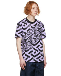 Versace Purple Logo T Shirt