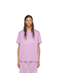 Givenchy Purple Logo Wave T Shirt