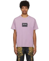 VERSACE JEANS COUTURE Purple Number T Shirt