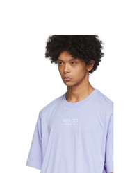 Kenzo Purple Oversize Sport Logo T Shirt