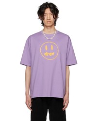 drew house Purple Painted Mascot T Shirt