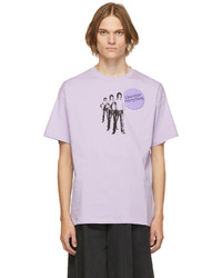 Raf Simons Purple Question Everything T Shirt