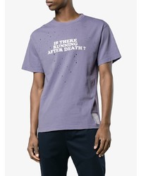 Satisfy Slogan Moth Eaten T Shirt