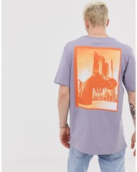 Weekday X Non Violence Frank T Shirt In Purple