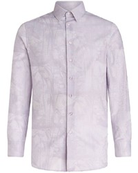 Etro Jacquard Patterned Cotton Shirt