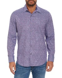 Robert Graham Waters Button Up Shirt In Purple At Nordstrom