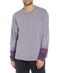 Light Violet Print Long Sleeve T-Shirt