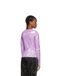 Danielle Cathari Purple Emblazoned Long Sleeve T Shirt