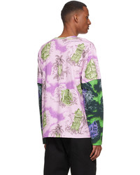 Vyner Articles Purple Organic Cotton Long Sleeve T Shirt