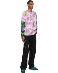 Vyner Articles Purple Organic Cotton Long Sleeve T Shirt