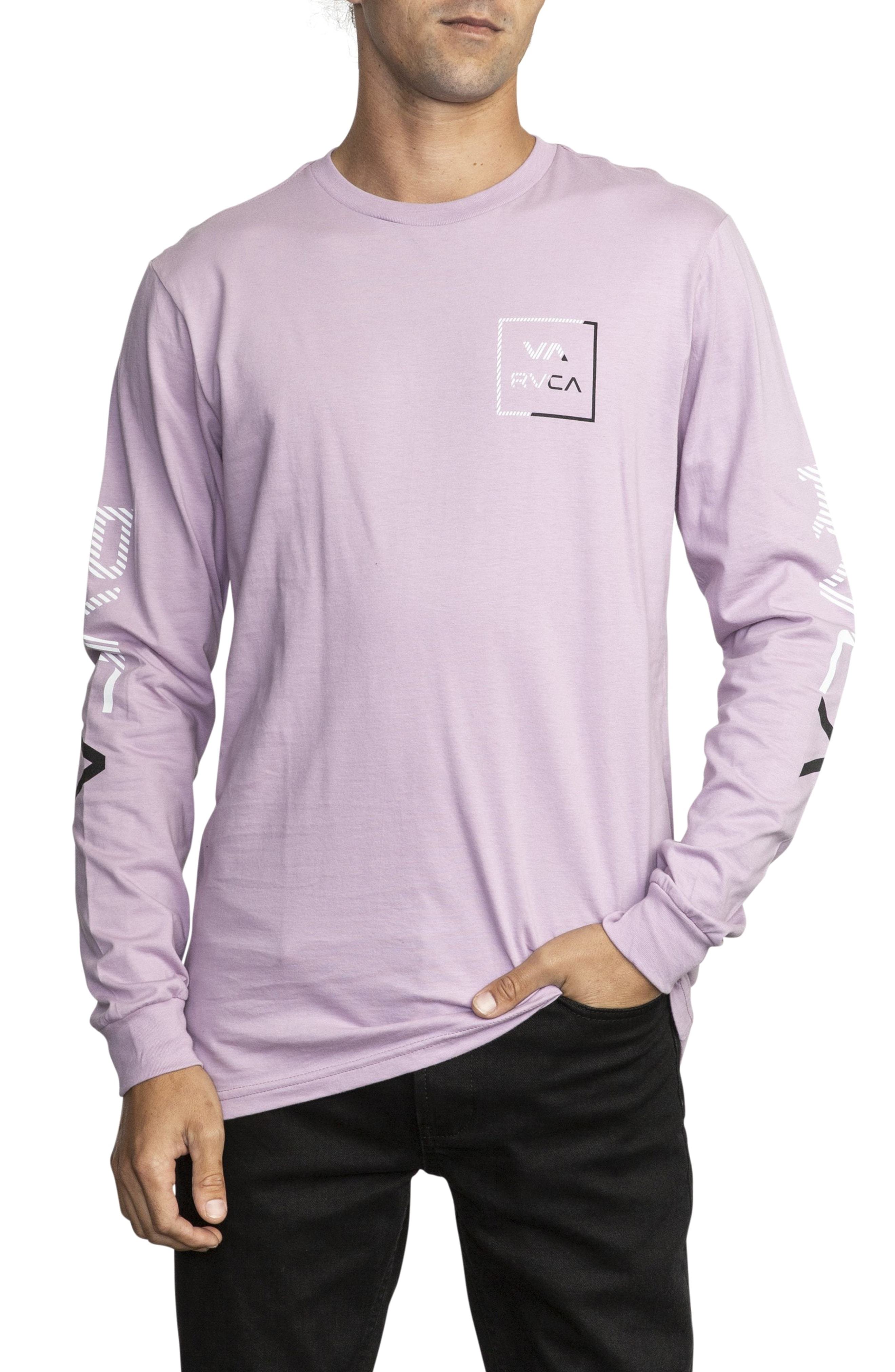 light purple long sleeve t shirt