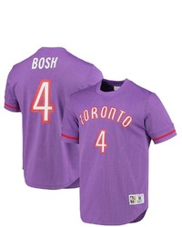 Mitchell & Ness Chris Bosh Purple Toronto Raptors 2003 Mesh Name Number T Shirt