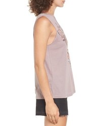 Mesh Inset Graphic Muscle Tee