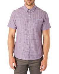 7 Diamonds Another Diion Slim Fit Short Sleeve Button Up Shirt