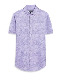 Bugatchi Ooohcotton Tech Button Up Shirt In Lilac At Nordstrom