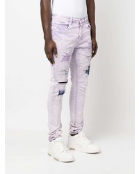 purple brand Distressed Low Rise Skinny Jeans
