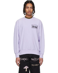 Aries Purple Cotton Sweatshirt