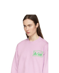 ARIES Purple Y2k Sweatshirt