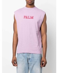 Palm Angels Giaguaro Tank Top Lilac Red