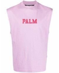 Palm Angels Giaguaro Tank Top Lilac Red