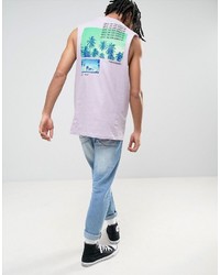 Asos Sleeveless T Shirt With Palm Back Print