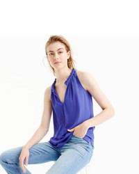 J.Crew Drapey Ruffle Neck Top