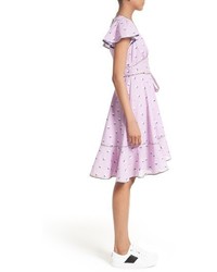 Marc Jacobs Ruffle Reverse Fil Coupe Dress