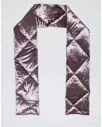 Asos Quilted Velvet Scarf