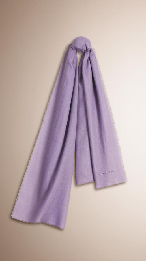 burberry cashmere scarf purple