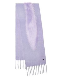 Charlotte Simone Wrap Star Knit Scarf With Faux