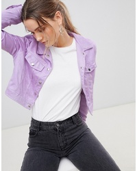 Light Violet Shirt Jacket