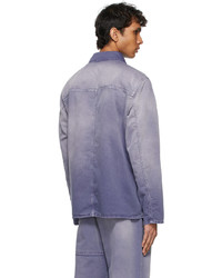 Valentino Purple Denim Shaded Jacket