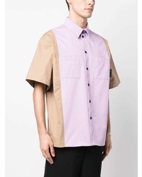 MSGM Oversize Short Sleeve Cotton Shirt