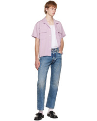 Second/Layer Purple Pin Point Shirt