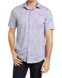 Bugatchi Regular Fit Knit Short Sleeve Shirt