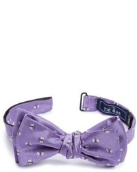 The Tie Bar Reeds Bees Silk Bow Tie