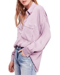Light Violet Silk Dress Shirt