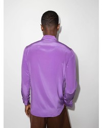 Valentino Long Sleeve Silk Shirt