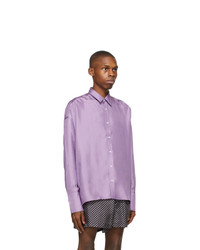 BOSS Purple Silk Shirt