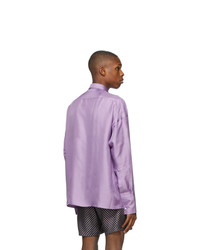BOSS Purple Silk Shirt