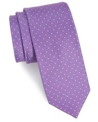 The Tie Bar Rivington Dots Silk Linen Tie