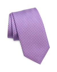 David Donahue Silk Tie In Berry At Nordstrom