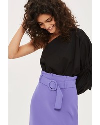 Topshop Belted Paper Bag Skirt
