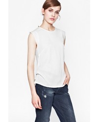 French Connection Penny Cap Sleeve Top