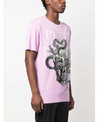 Philipp Plein Snake Print Short Sleeve T Shirt