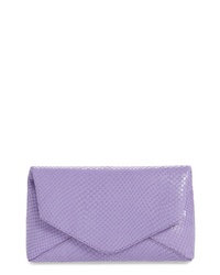 Dries Van Noten Small Python Embossed Leather Envelope Clutch