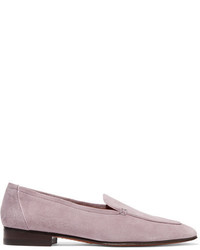 The Row Adam Suede Loafers Lavender